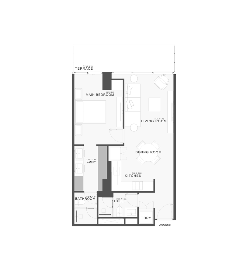 Apartment A Floor Plan